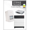 Solis 1ph 3.6kW Storage Hybrid / BYD LVS 8kWh Package