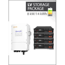 14 kWh LV Storage Package - Solis 8kW 3PH Hybrid LV + 4x Pylontech US3000