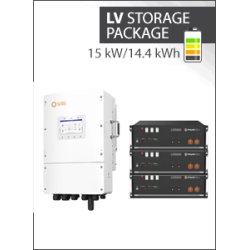 14.4 kWh LV Storage Package - Solis 15kW 3PH Hybrid LV + 3x Pylontech US5000