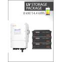 14.4 kWh LV Storage Package - Solis 8kW 3PH Hybrid LV + 3x Pylontech US5000