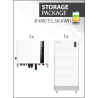15.36 kWh Energy Storage pack - Solis S6-EH3P-8K + 4x Dyness Tower Pro