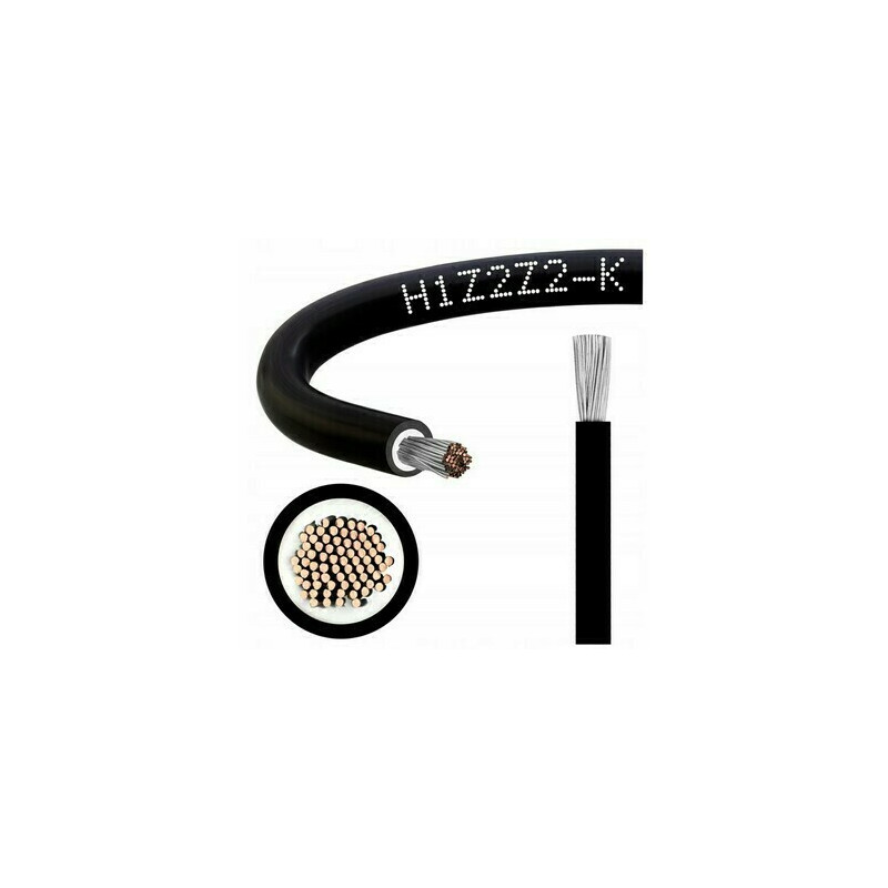 Kabel solární H1Z2Z2-K 01X6 1kV BLACK á1000 měděný