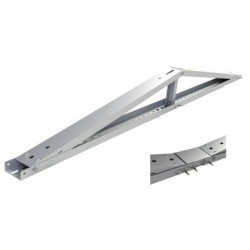 Konstrukce VÝCHOD-ZÁPAD 15° pro panel šířky 100-107 cm se spojkou bez patek