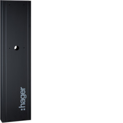 Stojan nabíjecí stanice witty.start, jednostranný, nerez, RAL7011 antracit