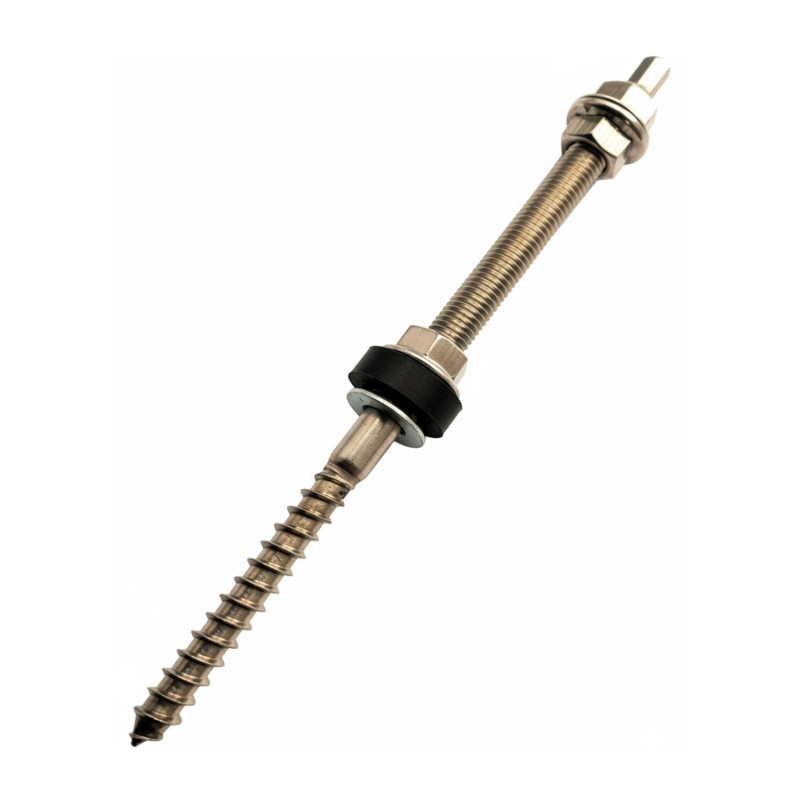 Screw with double thread M10x200 / A2 Set