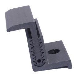 Adjustable end clamp "CLICK" - 32-42mm - black / ALU