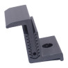 Adjustable end clamp "CLICK" - 32-42mm - black / ALU