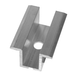 Middle clamp / universal - silver / ALU