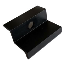 End clamp 32mm - black / ALU