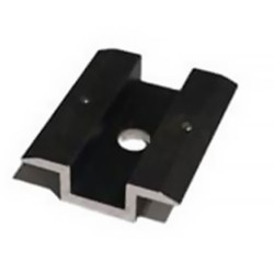 Middle / universal clamp 41x50 with grounding pins - black