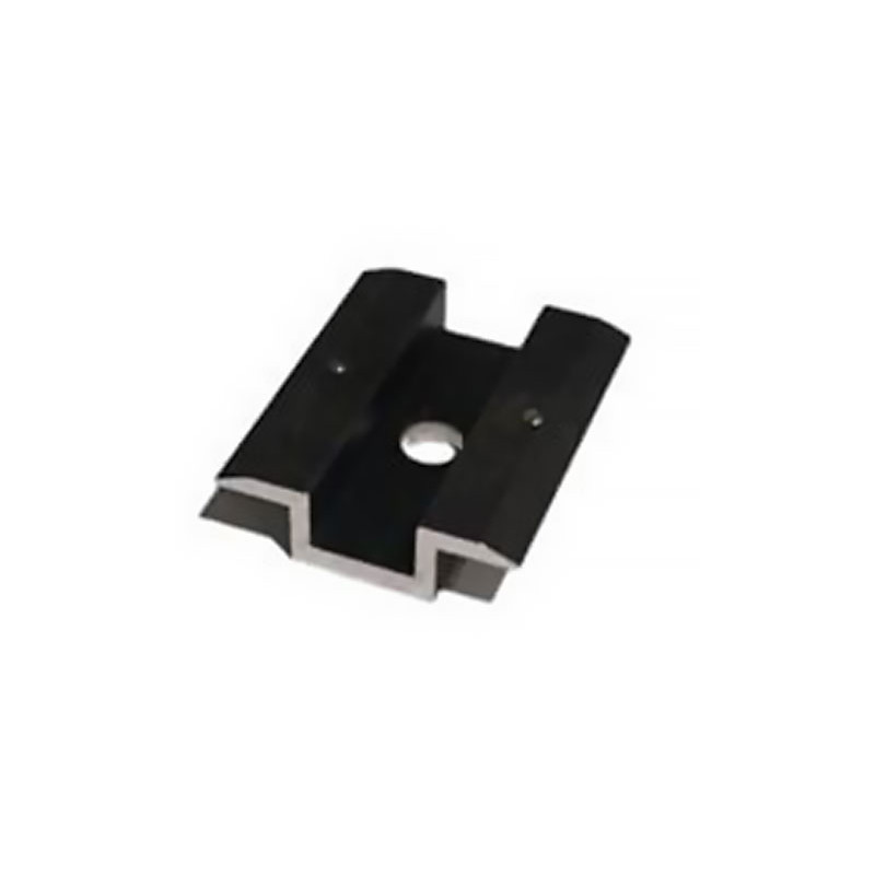 Middle / universal clamp 41x50 with grounding pins - black