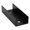 Connector for mounting profiles. 120x40x25 / ALU / Black
