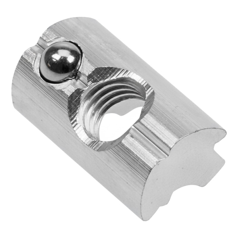 T-slot nuts, self aligning with spring ball 22x13x10 - M8 / A2 / 100 pcs.