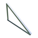Mounting triangle - vertical 15 degrees / ALU / Set