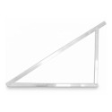 Mounting triangle - horizontal 15 degrees / ALU / Set