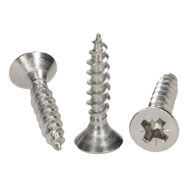 Wood screw - conical, cross 5.0x40 DIN9100 / A2 (for Fischer) / pack of 100 pcs.