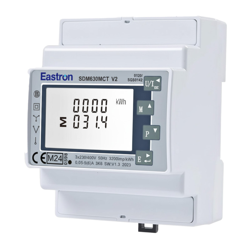 Eastron SDM630MCT 3-phase Smart meter dedicated to Deye