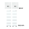 19.2 kWh RCT storage package - 2x 10 kW Hybrid Inverter + Double Tower (2x5 batteries)