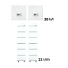 23 kWh RCT storage package - 2x 10 kW Hybrid Inverter + Double Tower (2x6 batteries)