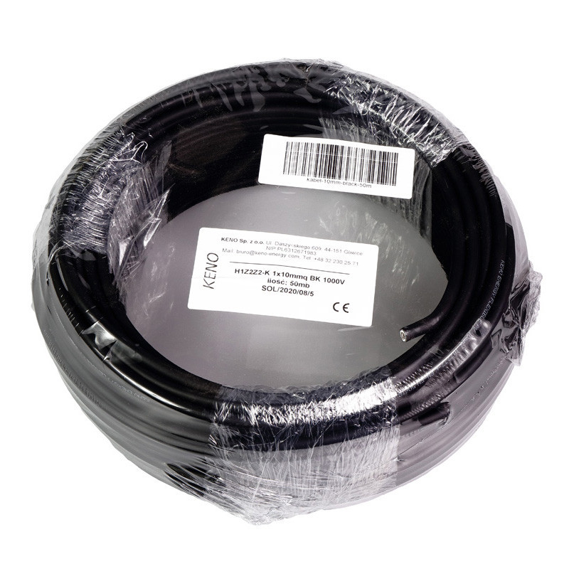 Przewod KENO 10mm czarny 50m