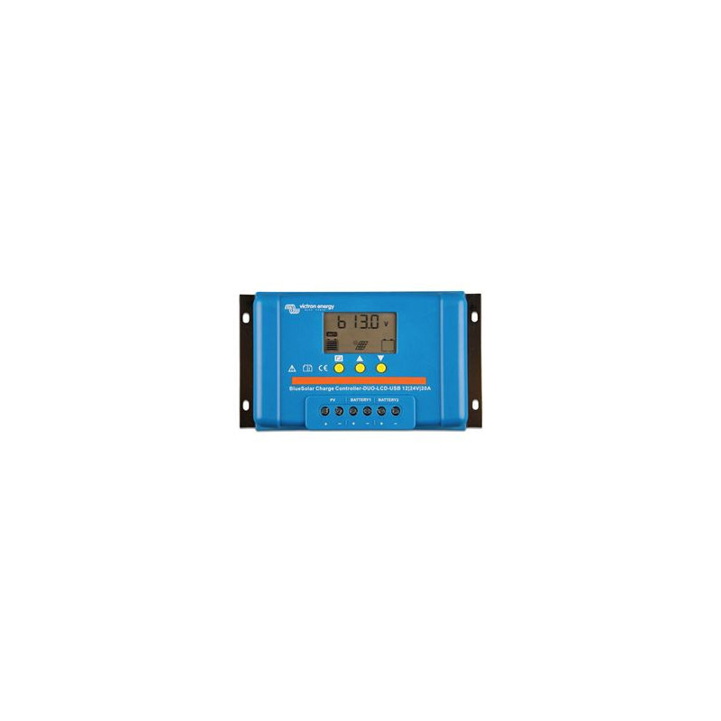 Victron Energy BlueSolar PWM DUO-LCDandUSB 12/24V-20A