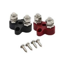 Victron Energy Dual Terminal Stud M8-linked set (1 red/1 black)