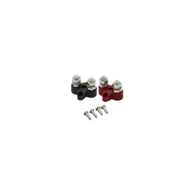 Victron Energy Dual Terminal Stud M8-linked set (1 red/1 black)