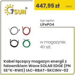 Solar Edge Energy Storage to Wave Inverter Connection Cable (PN SE*K-RWS) IAC-RBAT-5KCINV-02
