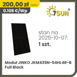 Jinko JKM435N-54HL4R-B Full black