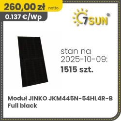 Jinko JKM445N-54HL4R-B Full black