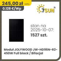 Jolywood JW-HD96N-R2-450W Full black / Bifacial