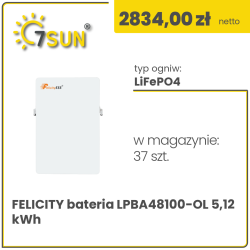 Felicity battery LPBA48100-OL 5,12 kWh (LUX-E-48100LG04)