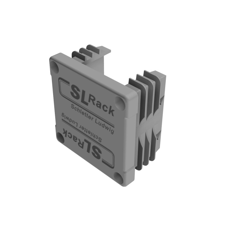 Plastic end cap RAIL 40 grey