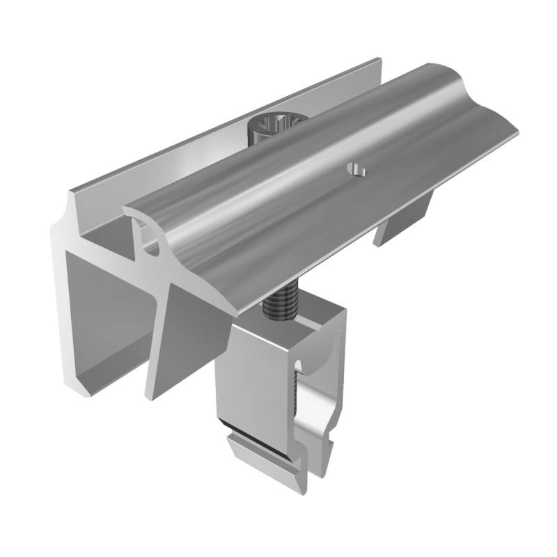 End clamp Vario with grounding