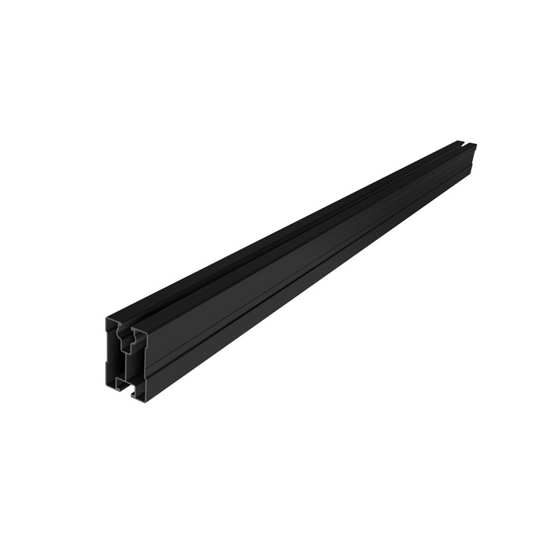 Module support profile RAIL 60 - 4750 mm, black anodised