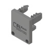 Plastic end cap RAIL 35, gray
